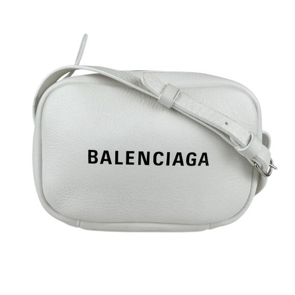 BALENCIAGA White Leather Shoulder Bag - Picture 1 of 5